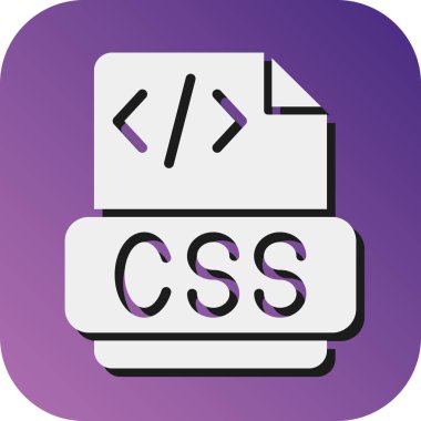 Kişisel ve ticari kullanım için Css Vektörü Glyph Gradyan Arkaplan Simgesi