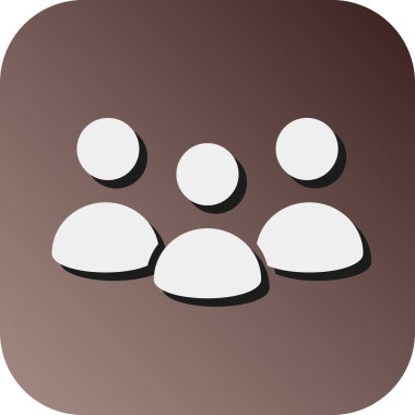 Kişisel ve Ticari Kullanım İçin Takım Çalışması Vektörü Glyph Gradyan Arkaplan Simgesi