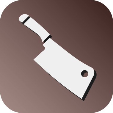 Kişisel ve ticari kullanım için Cleaver Vektör Glyph Gradyan Arkaplan Simgesi