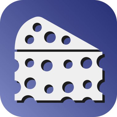 Kişisel ve ticari kullanım için Peynir Vektörü Glyph Gradyan Arkaplan Simgesi