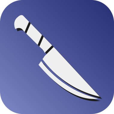 Kişisel ve Ticari Kullanım İçin Şef Bıçak Vektör Gradyan Arkaplan Simgesi