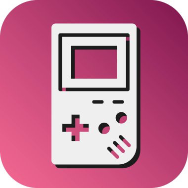 Kişisel ve ticari kullanım için Game Boy Vektör Gradyan Arkaplan Simgesi