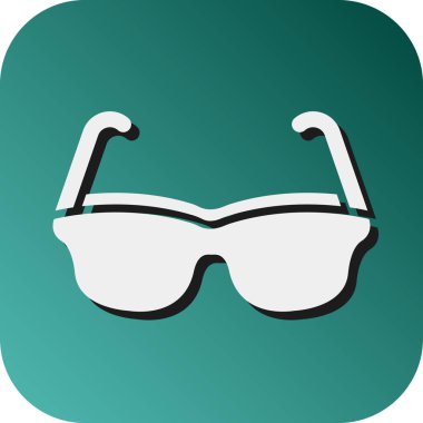 Kişisel ve ticari kullanım için Gözlük Vektörü Glyph Gradyan Arkaplan Simgesi