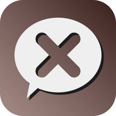 Kişisel ve Ticari Kullanım için Çapraz Mark Vektör Gradyan Arkaplan Simgesi