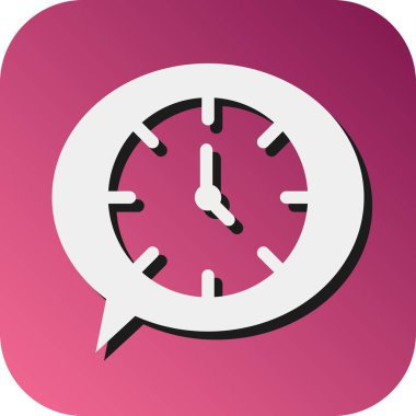 Kişisel ve ticari kullanım için Zaman Vektörü Glyph Gradyan Arkaplan Simgesi