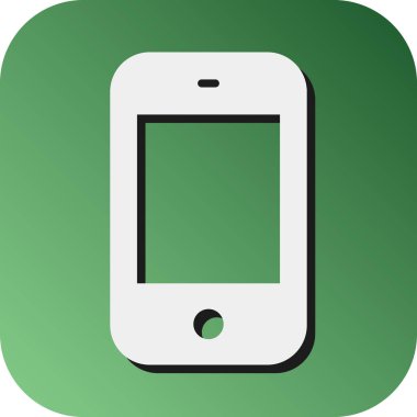 Kişisel ve Ticari Kullanım İçin Akıllı Telefon Vektörü Glyph Gradyan Arkaplan Simgesi
