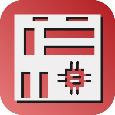 Kişisel ve Ticari Kullanım İçin Ana Kart Vektör Gradyan Arkaplan Simgesi