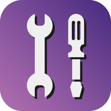 Kişisel ve ticari kullanım için Vektör Vektörü Glyph Gradyan Arkaplan Simgesini Onar