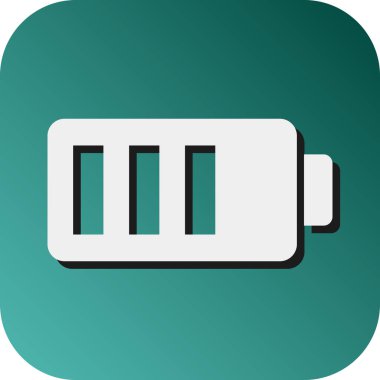 Kişisel ve Ticari Kullanım İçin Pil Seviyesi Vektör Gradyan Arkaplan Simgesi