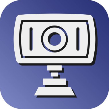 Kişisel ve ticari kullanım için Web Cam Vektörü Gradyan Arkaplan Simgesi