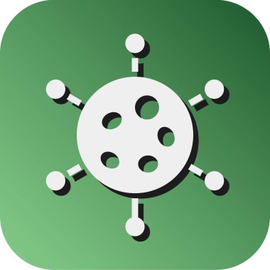 Kişisel ve Ticari Kullanım İçin Kanser Vektörü Glyph Gradyan Arkaplan Simgesi