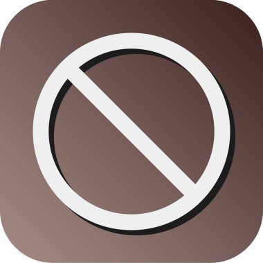 Kişisel ve Ticari Kullanım İçin Yasak Vektör Gradyan Arkaplan Simgesi