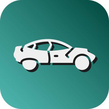 Kişisel ve ticari kullanım için Otomobil Vektörü Glyph Gradyan Arkaplan Simgesi