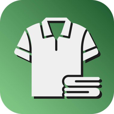 Kişisel ve Ticari Kullanım İçin Kıyafet Vektörü Glyph Gradyan Arkaplan Simgesi