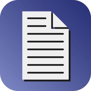 Kişisel ve ticari kullanım için Kağıt Vektörü Glyph Gradyan Arkaplan Simgesi