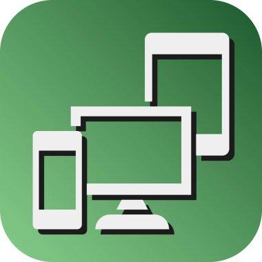 Kişisel ve ticari kullanım için Elektronik Vektör Gradyan Arkaplan Simgesi