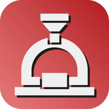 Kişisel ve ticari kullanım için Roaster Vektörü Glyph Gradyan Arkaplan Simgesi
