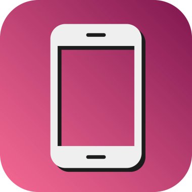 Kişisel ve ticari kullanım için Telefon Vektörü Glyph Gradyan Arkaplan Simgesi