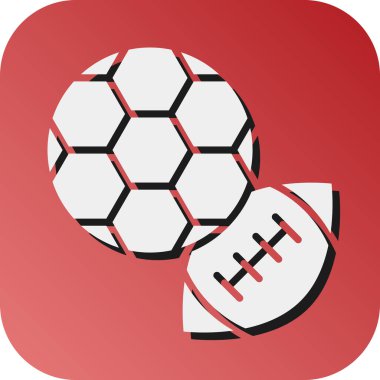 Kişisel ve ticari kullanım için Spor Vektörü Glyph Gradyan Arkaplan Simgesi