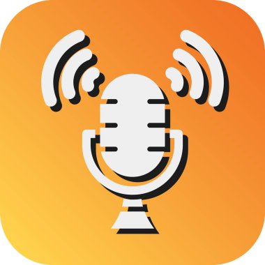 Kişisel ve ticari kullanım için Hava Vektörü Glyph Gradyan Arkaplan Simgesi