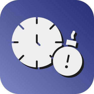 Kişisel ve Ticari Kullanım İçin Süre bitimi Vektörü Glyph Gradyan Arkaplan Simgesi