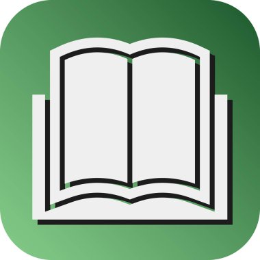 Kişisel ve ticari kullanım için Kitap Vektörü Glyph Gradyan Arkaplan Simgesi