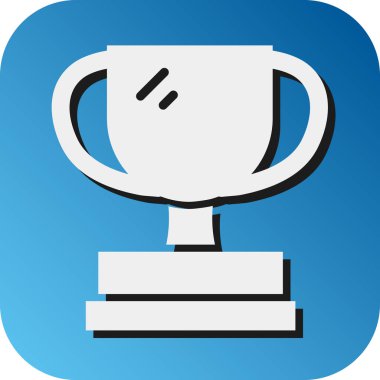 Kişisel ve Ticari Kullanım İçin Ödül Vektörü Glyph Gradyan Arkaplan Simgesi