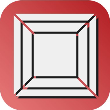 Kişisel ve ticari kullanım için Oda Vektörü Kabartma Gradyan Arkaplan Simgesi