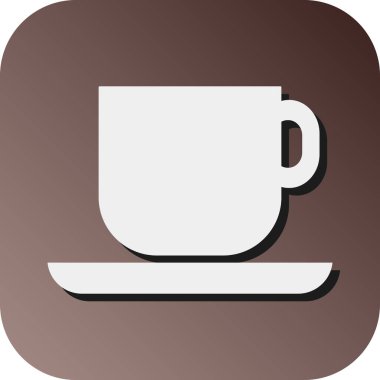 Kişisel ve ticari kullanım için Cup Vektörü Kabartma Gradyan Arkaplan Simgesi