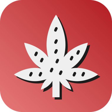 Kişisel ve ticari kullanım için Yaprak Vektörü Glyph Gradyan Arkaplan Simgesi