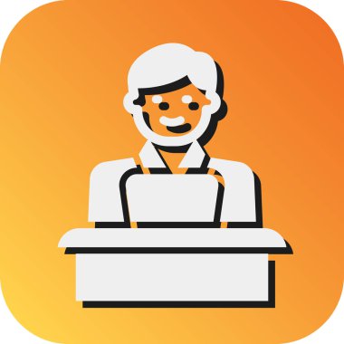 Kişisel ve Ticari Kullanım için Blogger Vektör Vektörü Gradyan Arkaplan Simgesi