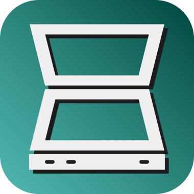 Kişisel ve Ticari Kullanım için Tarayıcı Vektörü Glyph Gradyan Arkaplan Simgesi