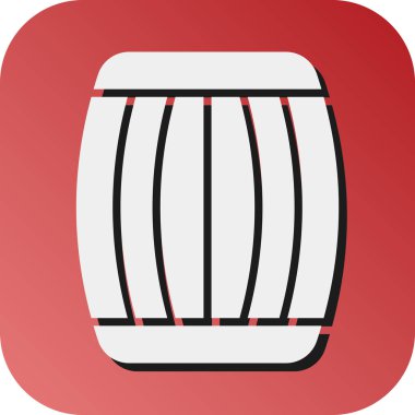 Fıçı Vektörü Glyph Gradyan Kişisel ve Ticari Kullanım Simgesi