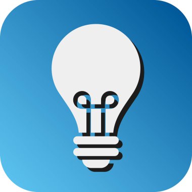 Kişisel ve Ticari Kullanım İçin Lamba Vektörü Glyph Gradyan Arkaplan Simgesi