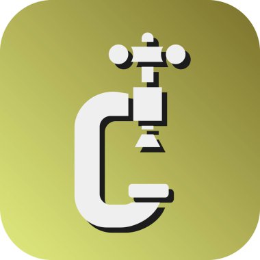 Kişisel ve ticari kullanım için Klemp Vektörü Glyph Gradyan Arkaplan Simgesi