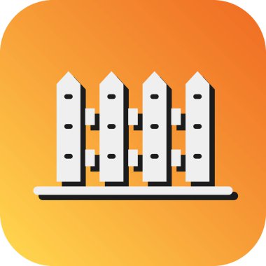 Kişisel ve ticari kullanım için Çit Vektörü Glyph Gradyan Arkaplan Simgesi