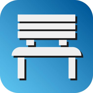 Kişisel ve ticari kullanım için Bench Vektörü Glyph Gradyan Arkaplan Simgesi