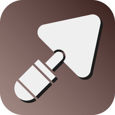 Kişisel ve ticari kullanım için Trowel Vektör Gradyan Arkaplan Simgesi