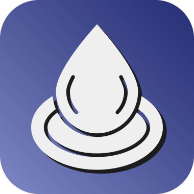 Kişisel ve ticari kullanım için Su Damlası Vektör Gradyan Arkaplan Simgesi