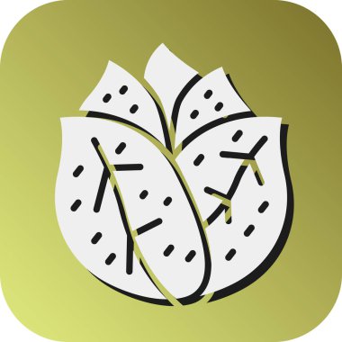 Kişisel ve ticari kullanım için Marul Vektörü Glyph Gradyan Arkaplan Simgesi