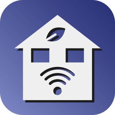 Kişisel ve ticari kullanım için Akıllı Çiftlik Vektörü Glyph Gradyan Arkaplan Simgesi