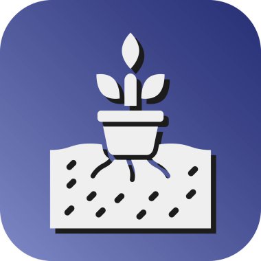 Kişisel ve Ticari Kullanım İçin Hidrofonik Vektör Gradyan Arkaplan Simgesi