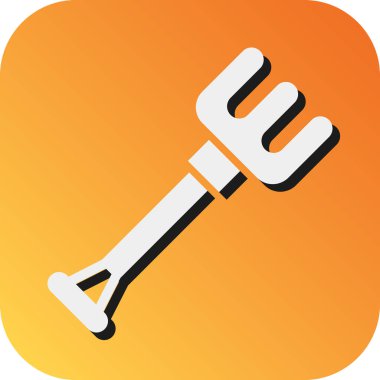 Kişisel ve ticari kullanım için Pitchfork Vektör Gradyan Arkaplan Simgesi