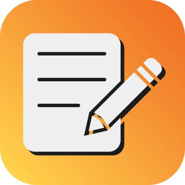 Kişisel ve Ticari Kullanım İçin Vektör Glyph Gradyan Arkaplan Simgesi