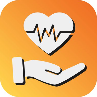 Kişisel ve Ticari Kullanım İçin Sağlık Vektörü Glyph Gradyan Arkaplan Simgesi