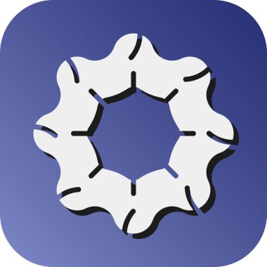 Kişisel ve ticari kullanım için Scrunchie Vektör Gradyan Arkaplan Simgesi