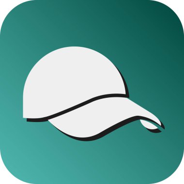 Kişisel ve ticari kullanım için Cap Vektörü Glyph Gradyan Arkaplan Simgesi