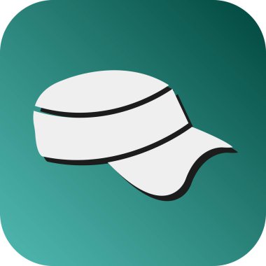 Kişisel ve ticari kullanım için Golf Vektörü Glyph Gradyan Arkaplan Simgesi