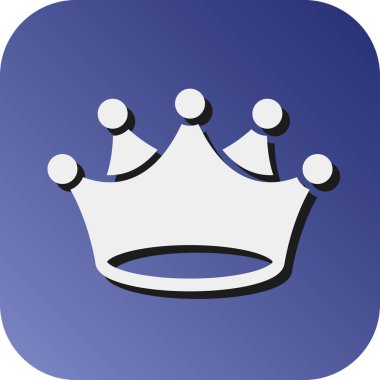 Kişisel ve ticari kullanım için Crown Vector Glyph Gradyan Arkaplan Simgesi