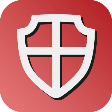 Kişisel ve ticari kullanım için Kalkan Vektörü Glyph Gradyan Arkaplan Simgesi